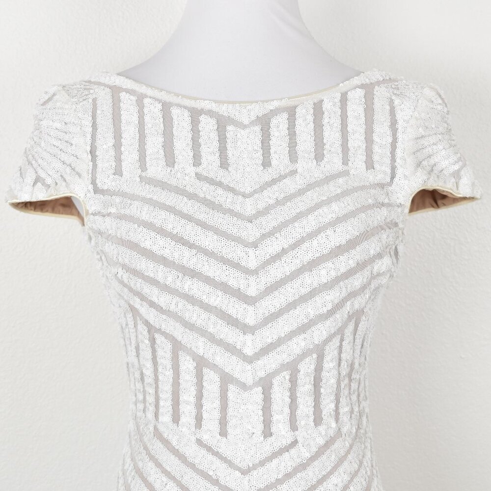 Dress the Population Tabitha Cap Sleeve Sequin Dress - M - Picture 2 of 11